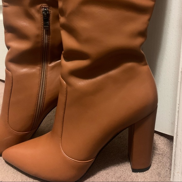 NEW TAN THIGH HIGH BOOTS - Picture 10 of 15